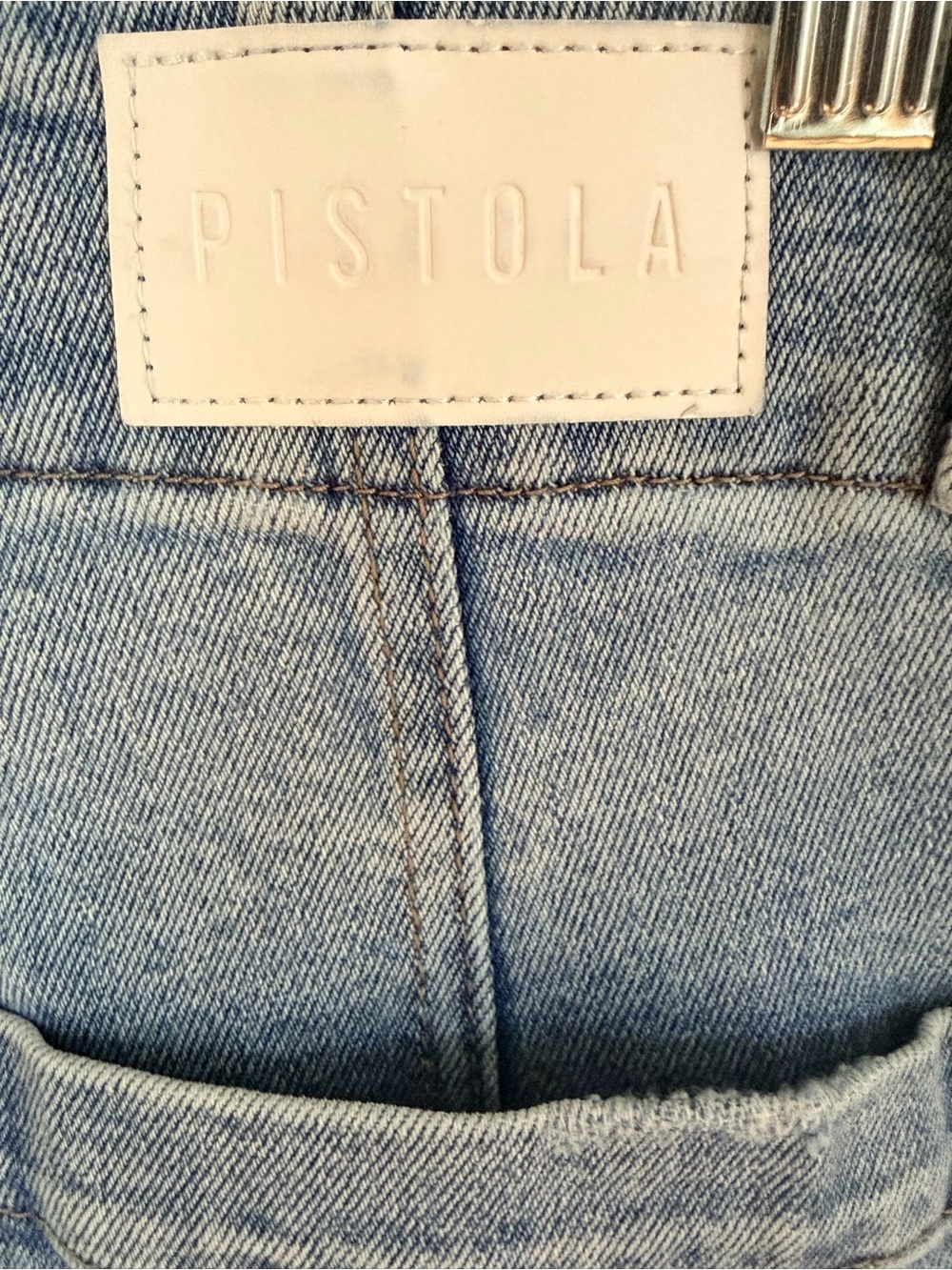Pistola Lana High Rise Ultra Wide Leg Jeans Terrace Light Wash - Picture 6 of 7